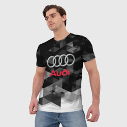 Мужская футболка 3D Audi - фото 2