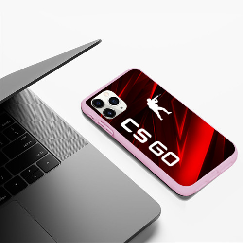 Чехол для iPhone 11 Pro Max матовый CS GO , цвет розовый - фото 5