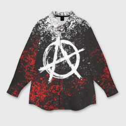 Мужская рубашка oversize 3D Анархия anarchy