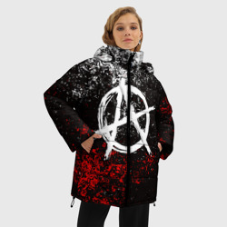 Женская зимняя куртка Oversize Анархия anarchy - фото 2