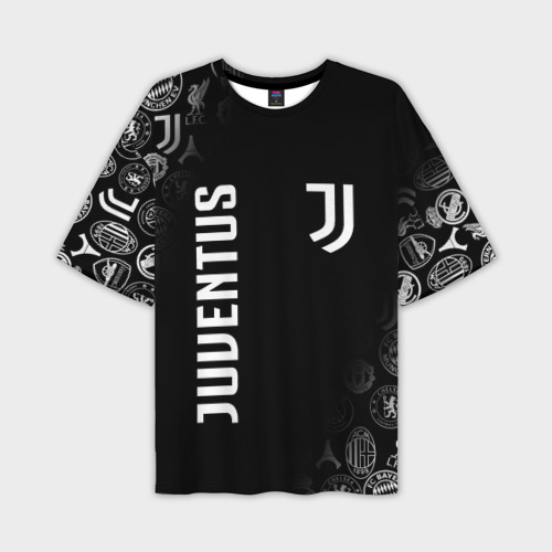 Мужская футболка oversize 3D Juventus Ювентус, цвет 3D печать