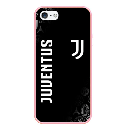 Чехол для iPhone 5/5S матовый Juventus Ювентус, цвет баблгам