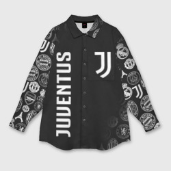 Женская рубашка oversize 3D Juventus Ювентус