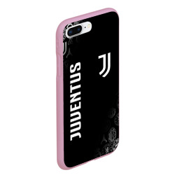 Чехол с принтом Juventus Ювентус для любого человека, вид спереди №3. Цвет основы: розовый