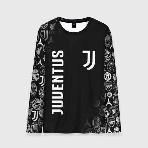 Мужской лонгслив 3D Juventus Ювентус, цвет 3D печать