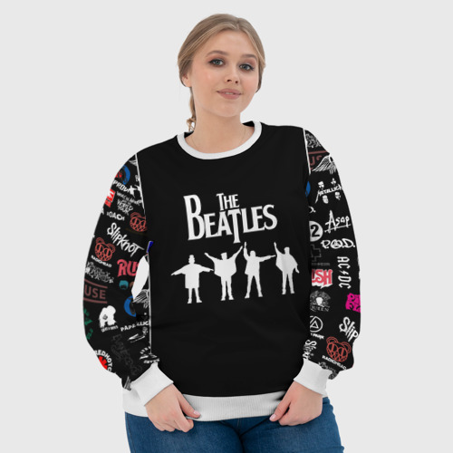 Женский свитшот 3D Beatles Битлз, цвет 3D печать - фото 6