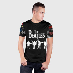 Мужская футболка 3D Slim Beatles Битлз - фото 2
