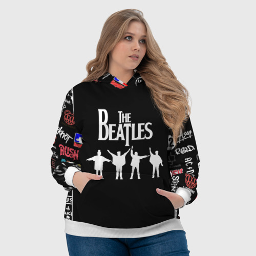 Женская толстовка 3D Beatles Битлз, цвет 3D печать - фото 6