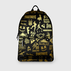Рюкзак с принтом Fortnite Фортнайт для любого человека, вид спереди №3. Цвет основы: белый