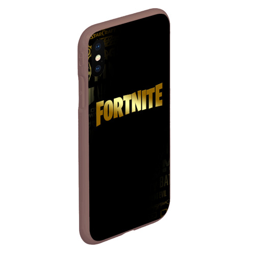 Чехол для iPhone XS Max матовый Fortnite Фортнайт, цвет коричневый - фото 3