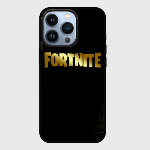 Чехол для iPhone 13 Pro Fortnite Фортнайт, цвет черный