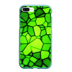 Чехол для iPhone 7Plus/8 Plus матовый Зеленая мозаика