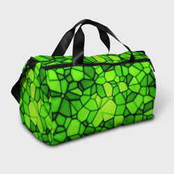 Сумка спортивная 3D Зеленая мозаика