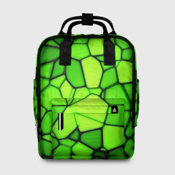 Женский рюкзак 3D Зеленая мозаика