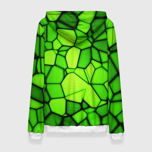 Женская толстовка 3D Зеленая мозаика, цвет 3D печать - фото 2