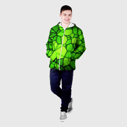 Мужская куртка 3D Зеленая мозаика - фото 2