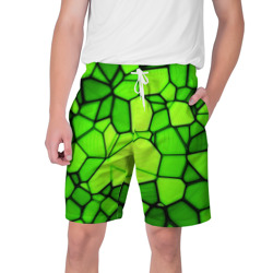 Мужские шорты 3D Зеленая мозаика