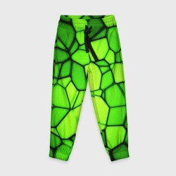 Детские брюки 3D Зеленая мозаика