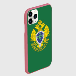 Чехол для iPhone 11 Pro матовый Пограничная служба зеленый - фото 2