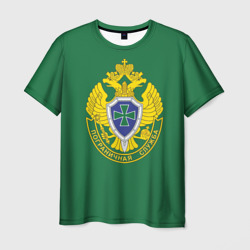 Мужская футболка 3D Пограничная служба зеленый