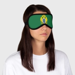 Маска для сна 3D Пограничная служба зеленый - фото 2