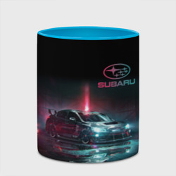 Кружка с полной запечаткой Субару Subaru STI +Спина - фото 2