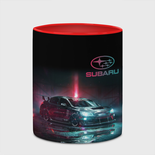 Кружка с полной запечаткой Субару Subaru STI +Спина - фото 4