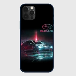 Чехол для iPhone 12 Pro Субару Subaru STI +Спина