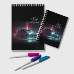 Блокнот Субару Subaru STI +Спина
