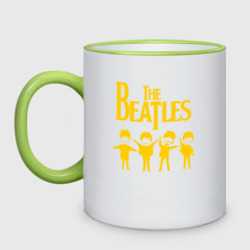 Кружка двухцветная Британская рок-группа Beatles
