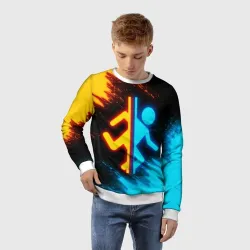 Детский свитшот 3D Portal портал - фото 3