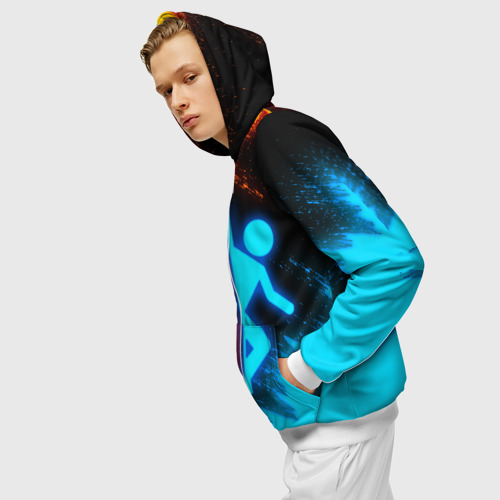 Мужская толстовка 3d Blue XXS