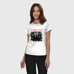 Женская пижама с белой футболкой хлопок Evanescence Amy Lynn - фото 2