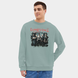 Мужской свитшот oversize без начеса хлопок Evanescence Amy Lynn - фото 2