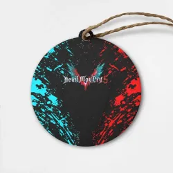 Деревянная игрушка круг Devil May Cry