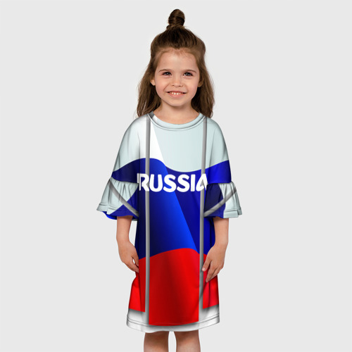 Детское платье 3D Россия., цвет 3D печать - фото 4