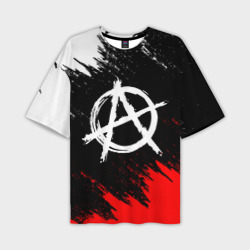 Мужская футболка oversize 3D Анархия anarchy