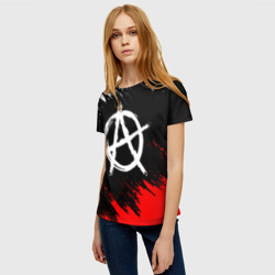 Женская футболка 3D Анархия anarchy - фото 2