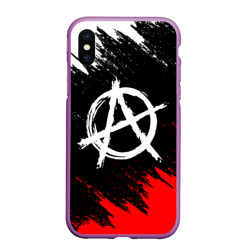 Чехол для iPhone XS Max матовый Анархия anarchy