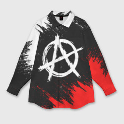 Мужская рубашка oversize 3D Анархия anarchy