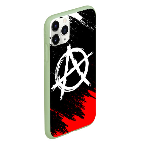 Чехол для iPhone 11 Pro матовый Анархия anarchy, цвет салатовый - фото 3