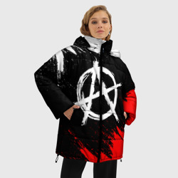 Женская зимняя куртка Oversize Анархия anarchy - фото 2