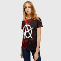Женская футболка 3D Анархия anarchy - фото 2