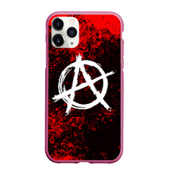 Чехол для iPhone 11 Pro матовый Анархия anarchy