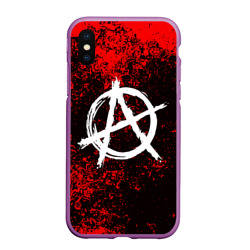 Чехол для iPhone XS Max матовый Анархия anarchy