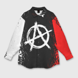 Мужская рубашка oversize 3D Анархия anarchy