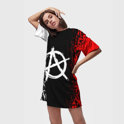 Платье-футболка 3D Анархия anarchy - фото 2