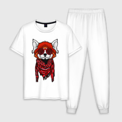 Мужская пижама хлопок Красная панда