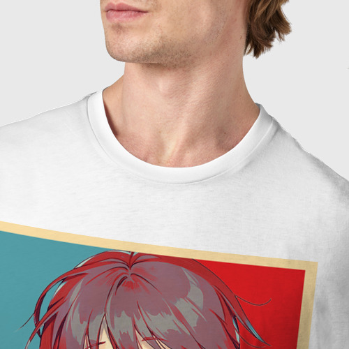Мужская футболка хлопок Мегумин, цвет белый - фото 6