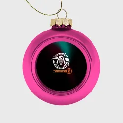 Ёлочный шар стеклянный/пластиковый The Division 2 Logo